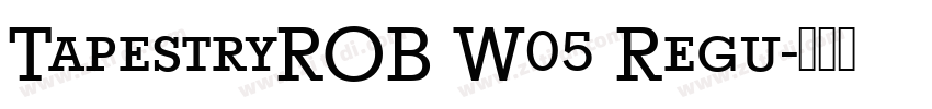 TapestryROB W05 Regu字体转换